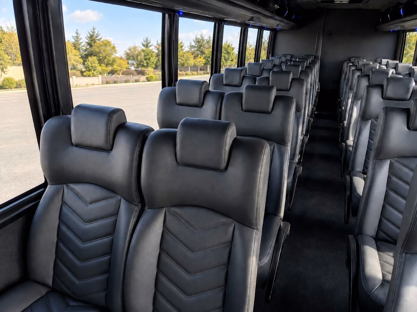 18 passenger minibus interior