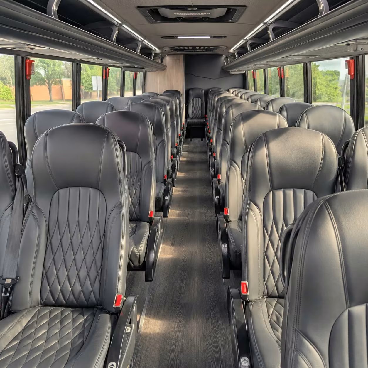 25 passenger minibus interior