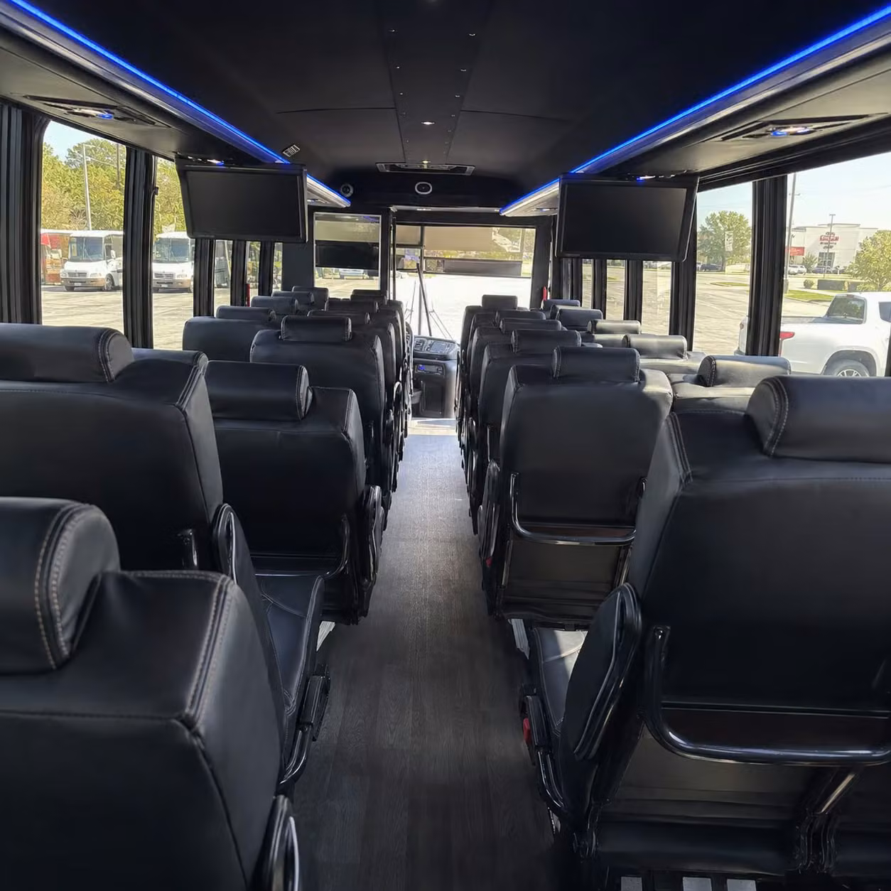 28 passenger minibus inside