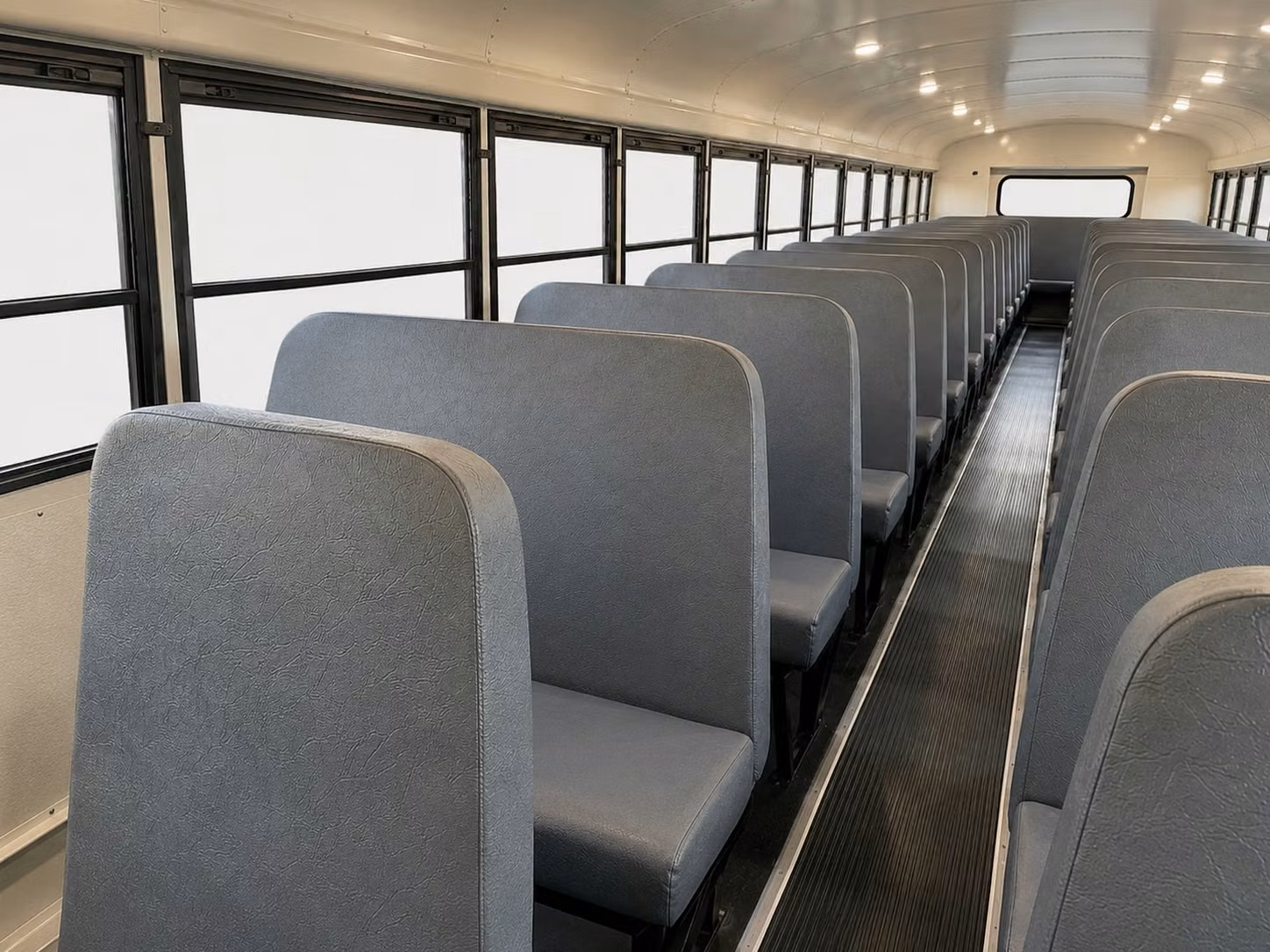 school bus inside