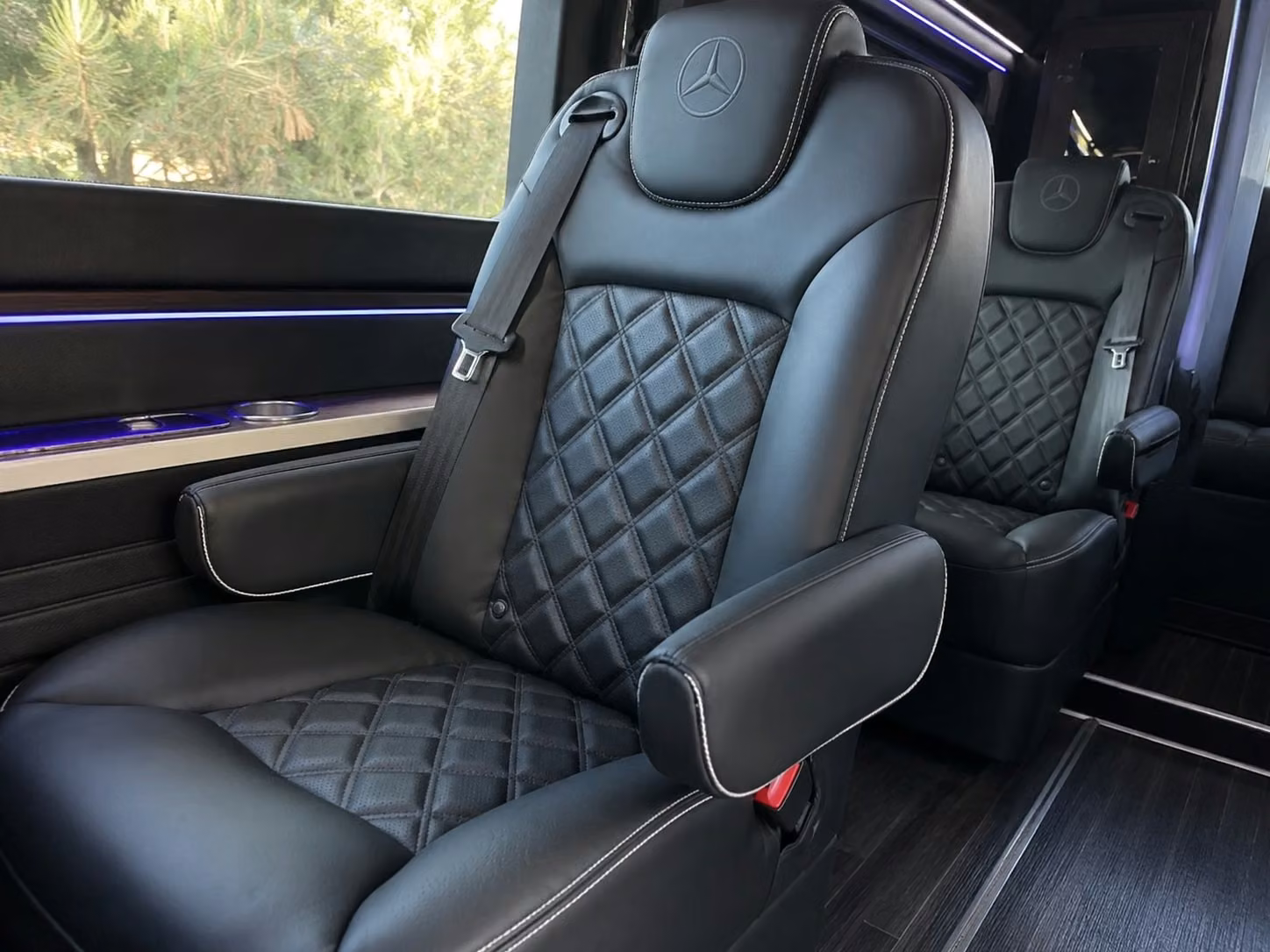 sprinter van with driver inside